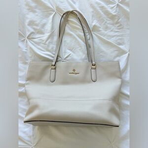 Nanette LEPORE Off-White Leather Tote